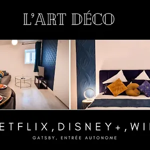 Appartement L'art Deco 3 Etoiles Wifi, Netflix, Disney, Coeur De Bastide, Villefranche-de-Rouergue